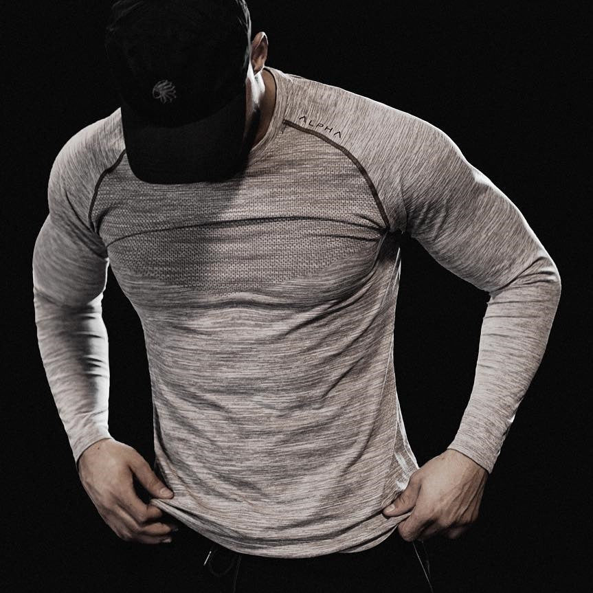 Breathable  long sleeve mesh t-shirt