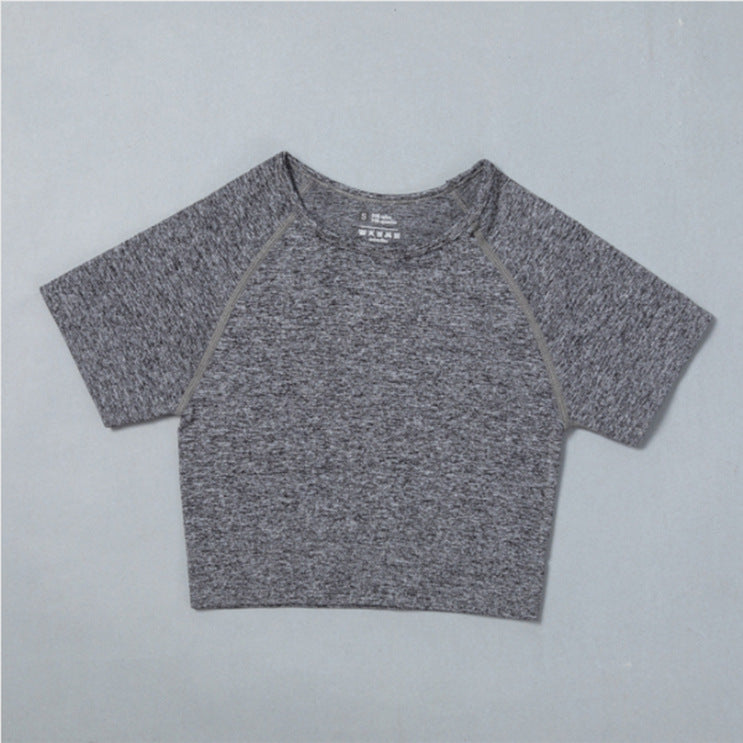 Short sleeve workout crop top